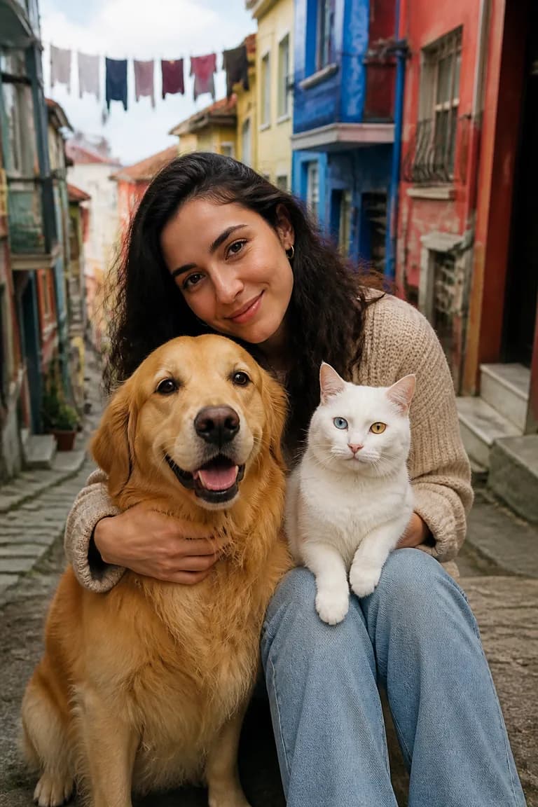 Balat'ın renkli evleri örnek görseli