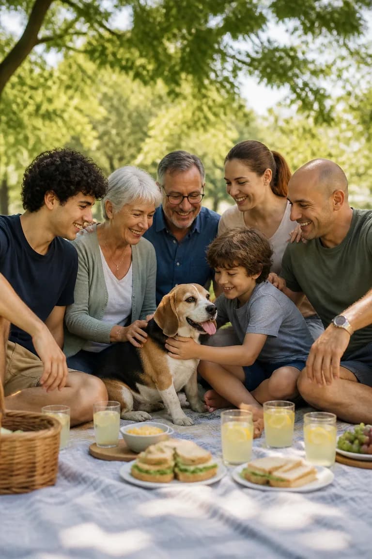 Piknik örtüsünde altılı örnek görseli